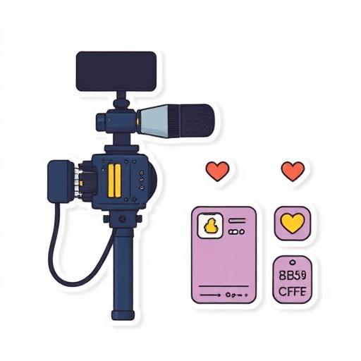 Content Creator working scene