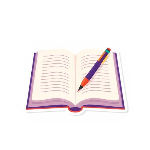 Writer working scene